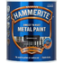 Hammerite Direct to Rust Hammered Metal Paint Black 1 L