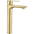 Sagittarius raised basin mixer - Brushed Gold