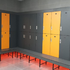 2 Door locker-bench unit