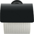 Starck T toilet paper holder with cover - Matt Black &bull; Code: 0099404600