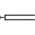 465mm Starck T Towel rail - Black Matt