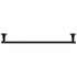 600mm Starck T Towel rail - Black Matt