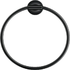 Starck T Towel ring - Black Matt