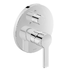 B.2 Single lever bath/shower mixer - Chrome High Gloss