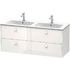 Brioso vanity unit 1290 - White High Gloss