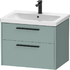 D-Code Vanity unit wall-mounted 650 - Fjord Green Matt