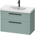 D-Code Vanity unit wall-mounted 1000 - Fjord Green Matt