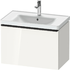 D-Neo 1 Drawer Vanity unit wall-mounted 800 - White High Gloss