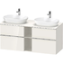 D-Neo 4 Drawer Console vanity unit wall-mounted 1400 - White High Gloss