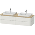 Happy D.2 Plus C-Shape Vanity set 1600 - Nordic White Satin Matt