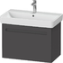 Duravit No.1 Vanity unit wall-mounted 740 - Graphite Matt