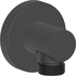 Wall Outlet Round - Black Matt