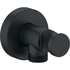 Wall Outlet with handshower holder - Black Matt Finish