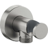 Wall Outlet with handshower holder - Brushed Stainless Steel