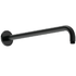 Round curved shower arm 352 - Matt Black