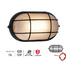 Large Braai Light Bulkhead - Black (B301)