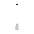 Farmhouse Dome Shaded Pendant - Black/Clear (P488)