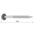 120mm drive screws with Everseal washers