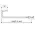 8 x [o-all purlin height] hot dipped galvanised channel bolts