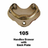 drawer handle with backplate