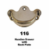 drawer handle with backplate