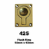 50 x 63mm flush ring pull