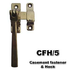 casement fastener and hook