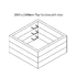 2000 x 2000mm Top Section with step