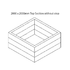 2000 x 2000mm Top Section without step
