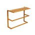 600 x 250 x 35mm high  Mahogany Double towel rack