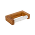 240 x 125 x 45mm high  Mahogany Toilet roll holder