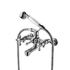 Tudora bath mixer with hand shower, hose and diverter
