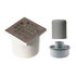75mm WetFloor Drain - Stainless Steel with square holes
